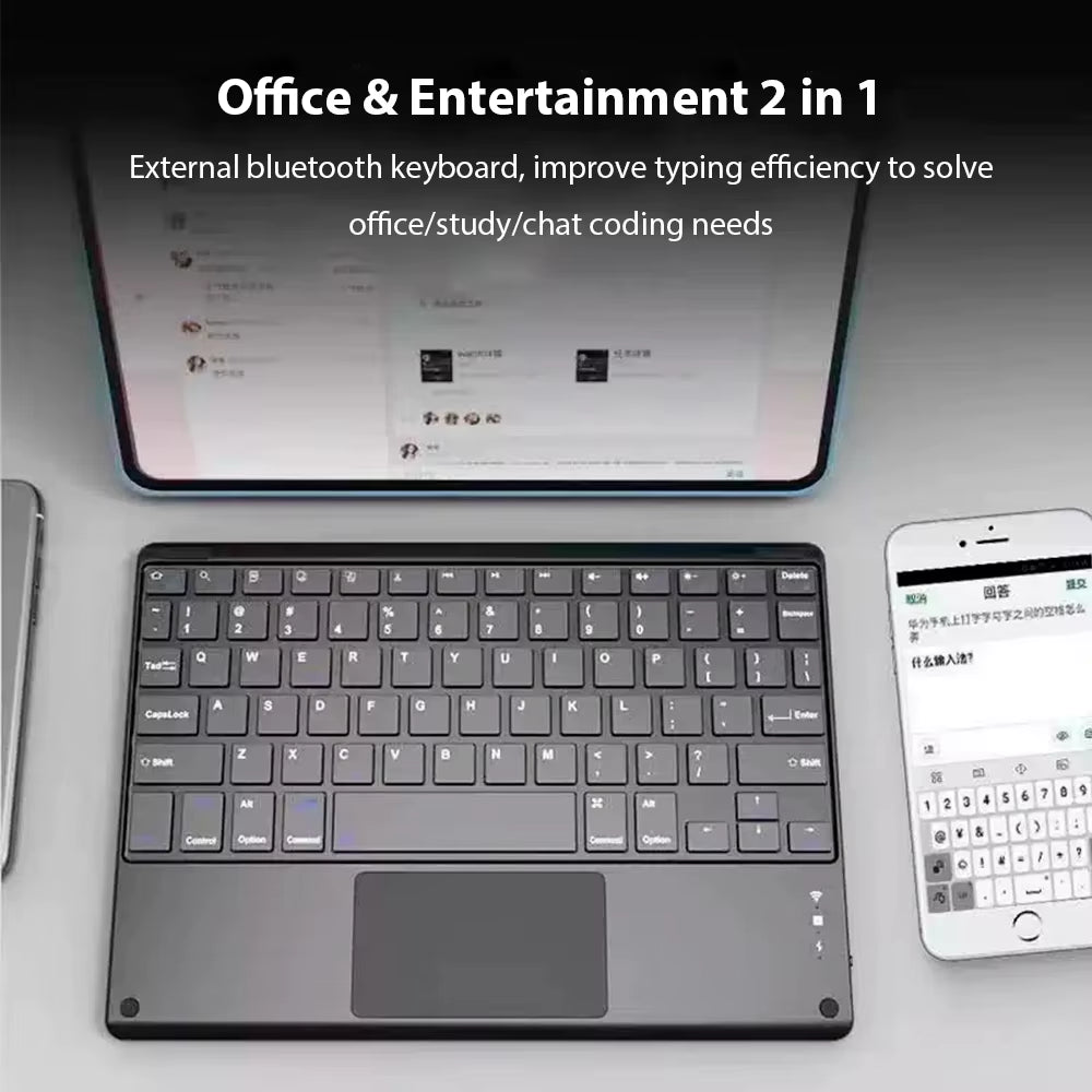 Bluetooth Wireless Keyboard Android IOS Windows Black Keyboard and Mouse Extra Long Standby Tablet Keyboard Ipad Keyboard