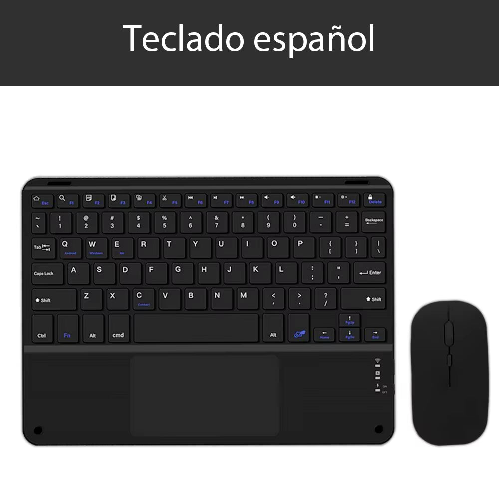 Bluetooth Wireless Keyboard Android IOS Windows Black Keyboard and Mouse Extra Long Standby Tablet Keyboard Ipad Keyboard