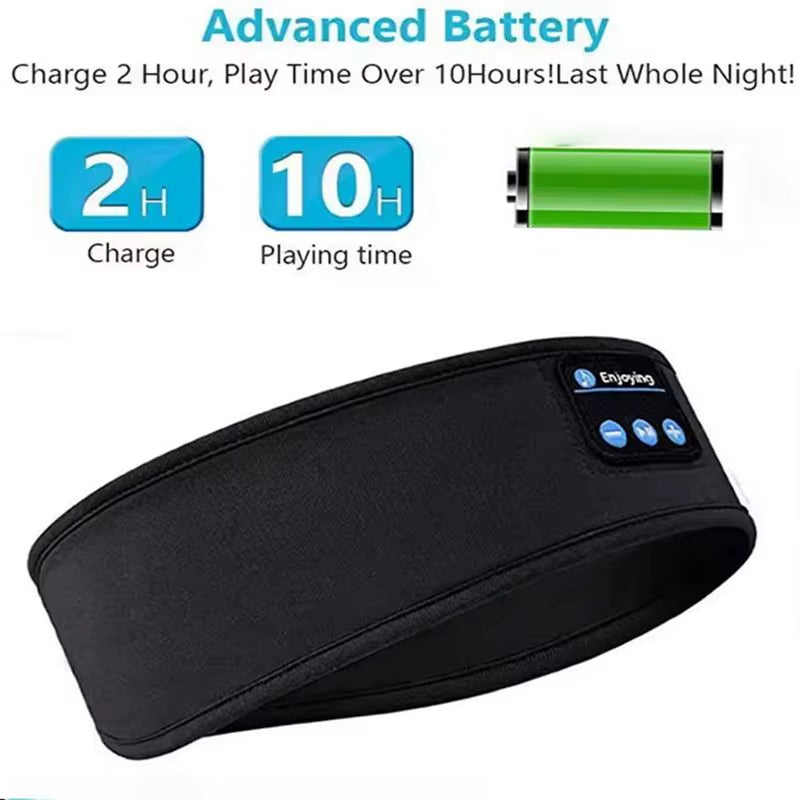 New Bluetooth Sleep Headset Wireless Headphones Music Eye Mask Sleep Sports Headband Outdoor Running Yoga Headband