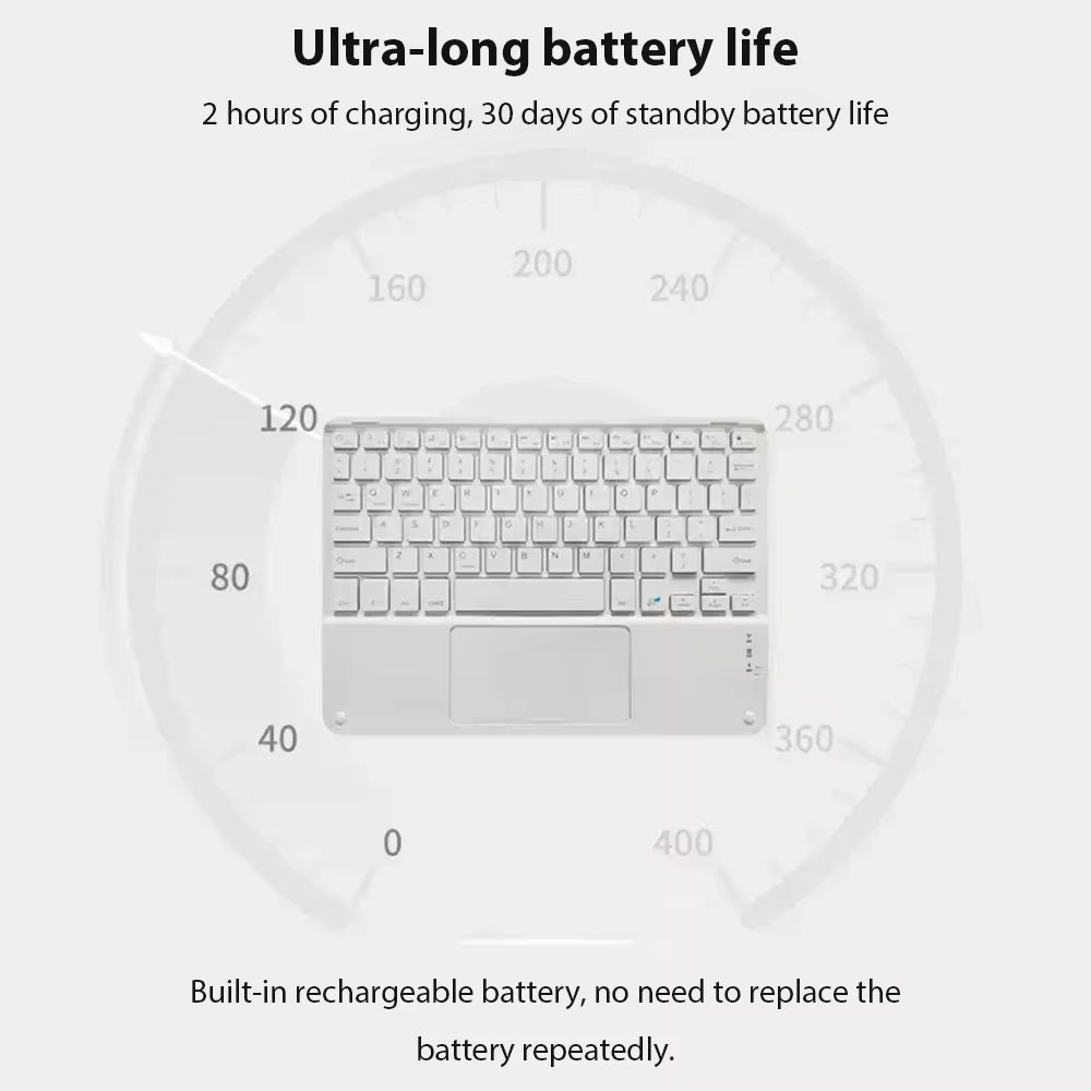 Bluetooth Wireless Keyboard Android IOS Windows Black Keyboard and Mouse Extra Long Standby Tablet Keyboard Ipad Keyboard