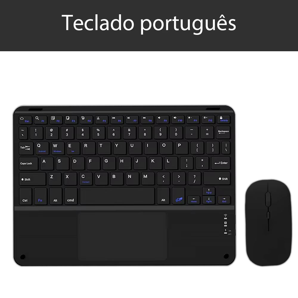 Bluetooth Wireless Keyboard Android IOS Windows Black Keyboard and Mouse Extra Long Standby Tablet Keyboard Ipad Keyboard