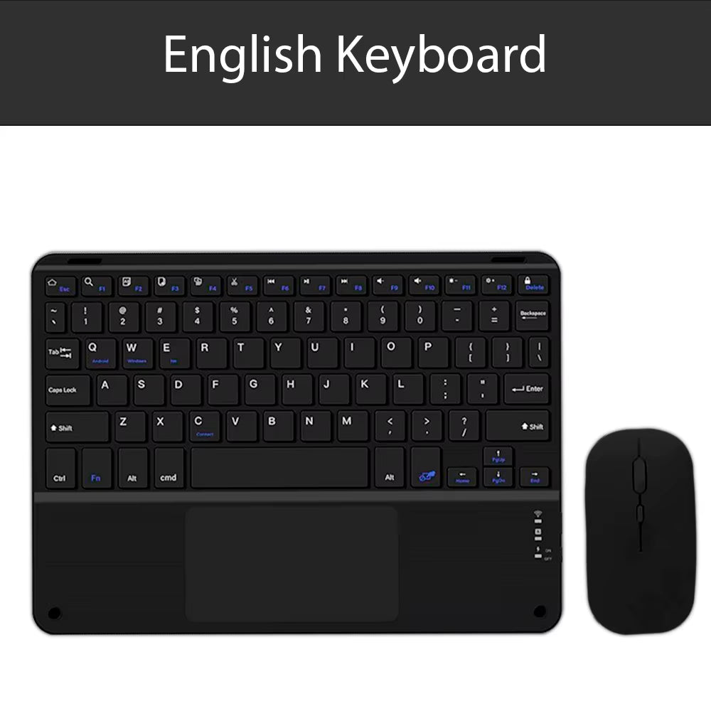 Bluetooth Wireless Keyboard Android IOS Windows Black Keyboard and Mouse Extra Long Standby Tablet Keyboard Ipad Keyboard
